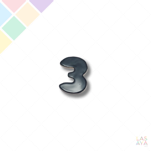 Número de cerámica suelto 3