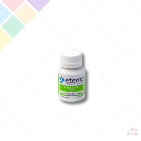 Esmalte Acrilico Eterna x 37cc Blanco de Titanio