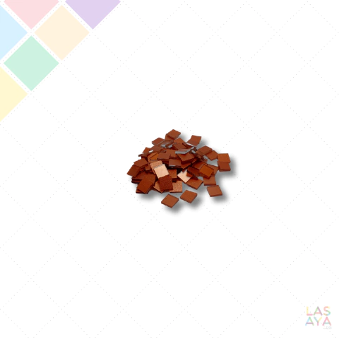 Vidriecitos de colores 10x10mm / Cobre