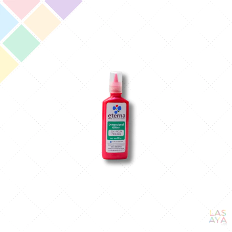 Pintura Dimensional Eterna x 40cc Glitter Rojo Perlado