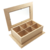 Caja de Té Decorativa 6 Divisiones con Vidrio 30x20x9cm - comprar online