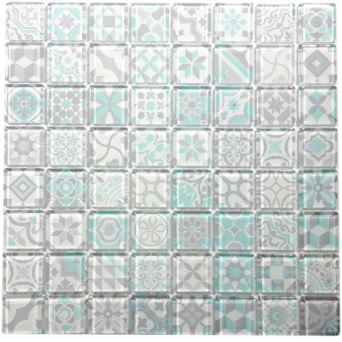 Malla Santorini Verde 3,3x3,3cm