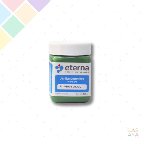 Pintura Acrilica Eterna x 250cc Verde Cromo