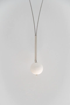 Collar contrapeso Simple de Plata 925