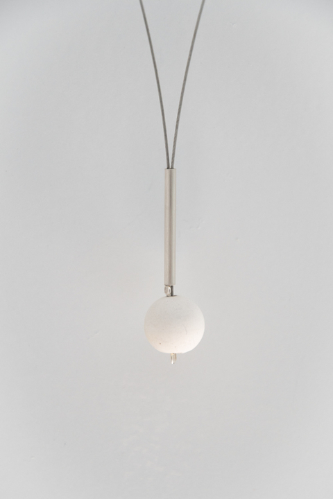 Collar contrapeso Simple de Plata 925