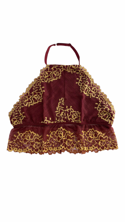 TOP ALICE BORDO C/ DOURADO