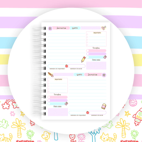 Imagem do Agenda Escolar Menina