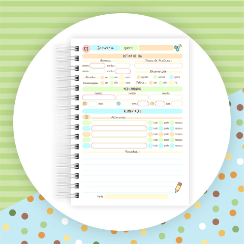 Agenda Creche Menino - loja online