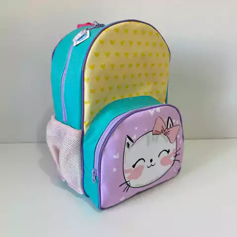 PRONTA ENTREGA - Mochila de costas G "Gatinha"