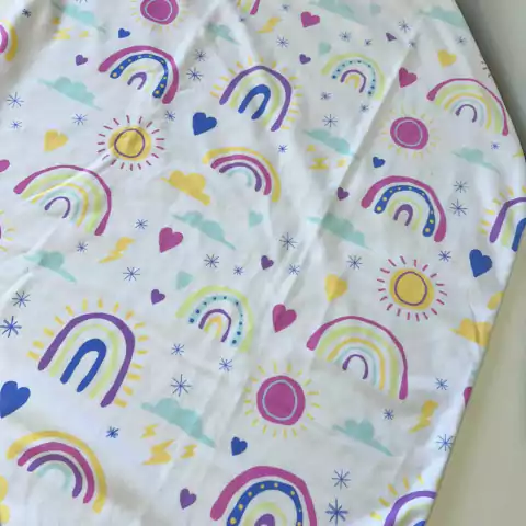 PRONTA ENTREGA - Manta bebê "Arco íris"