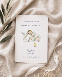 40 unidades - Tarjetita Nacimiento. Bautismo. Comunión - comprar online
