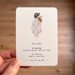 Imagen de 16 unidades - Tarjetita Nacimiento. Bautismo. Comunión