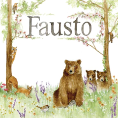 Cartel Nursery Familia OSOS - Fátima Saez