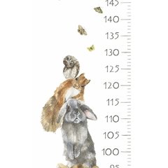 Medidor Infantil Tela Impresa Animalitos Child Growth Chart - Fátima Saez