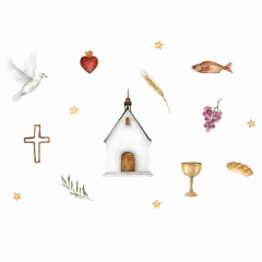 16 unidades - Tarjetita Nacimiento. Bautismo. Comunión - comprar online