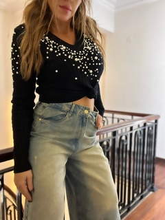 Sweater TUNES PERLAS NEGRO - Fiurla