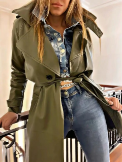 TRENCH JAZMIN VERDE MILITAR en internet