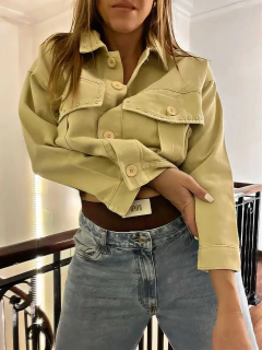 CHAQUETA GABARDINA OVER CAMEL en internet