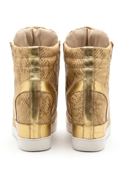 ZAPATILLAS TURIN REPTIL GOLD - comprar online