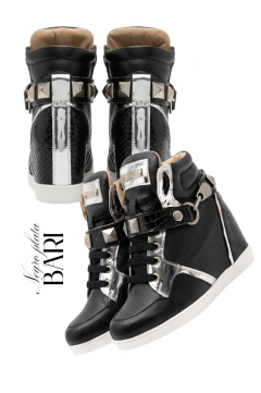 Zapatillas BARI NEGRO/PLATA