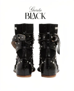 CHATA ENLAZADA GARDA BLACK - comprar online