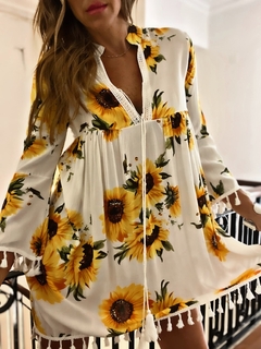 Imagen de TÚNICA GIRASOLES WHITE