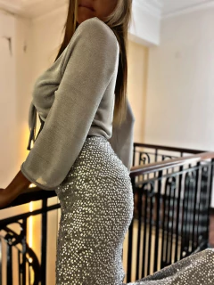 FALDA LARGA LUXURY PLATA en internet