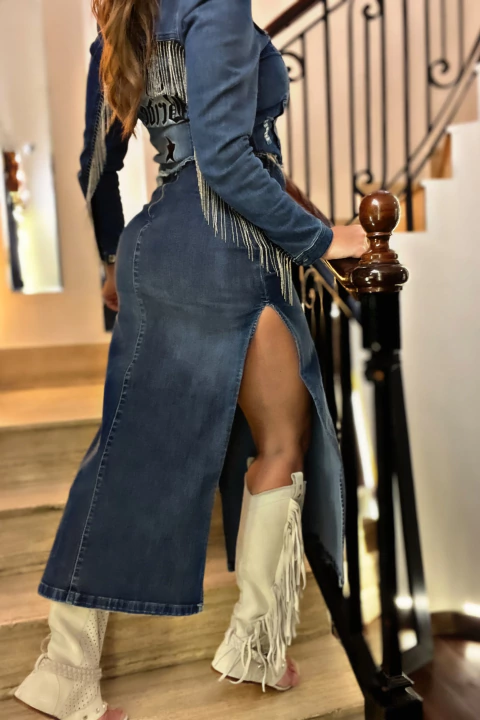 FALDA JEAN IBIZA - comprar online