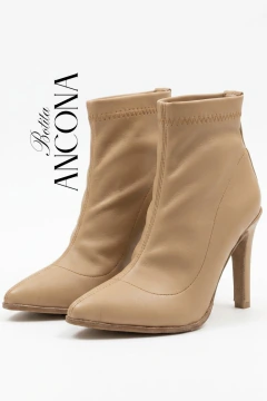 BOTITA ANCONA SIMIL CAMEL/NEGRO - comprar online