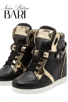 Zapatillas BARI NEGRA&PLATINO