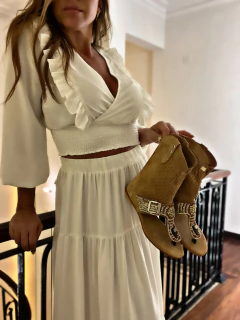 FALDA LARGA INDIAN WHITE - tienda online