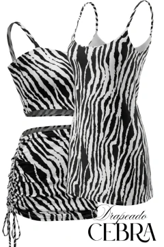 VESTIDOS CEBRA TUNICA & Drapeado