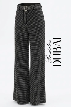 PANTALON DUBAI STRASS PLATA