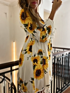 TÚNICA GIRASOLES WHITE - comprar online