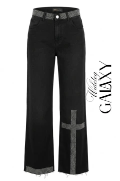 JEANS GALAXY ROCK WIDELEG BLACK
