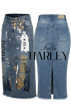 FALDA JEANS HARLEY ELASTIZADA