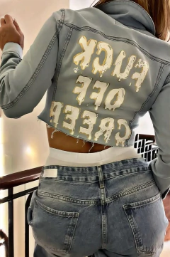 CHAQUETA JEAN FUCK OFF