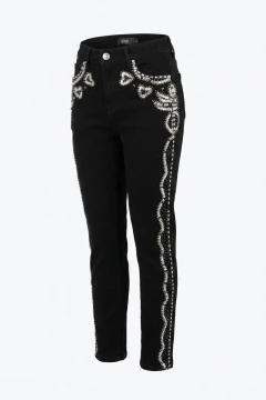 JEANS BLACK ELAST. GRECCO Bordado en internet