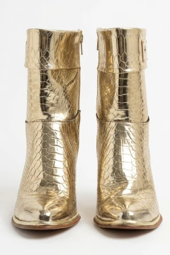 BOTITAS SIENA CROCO charol ORO - comprar online