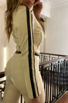 Pantalon Leggins CROCCO BEIGE - comprar online