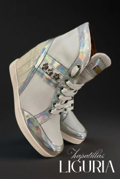 ZAPATILLAS LIGURIA BLANCA PLATA