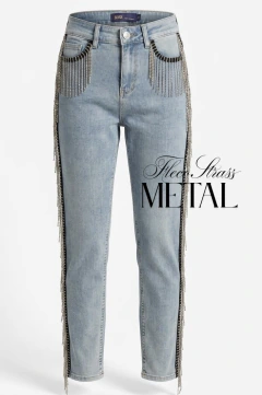 JEANS Flecos METAL STRASS ELAST
