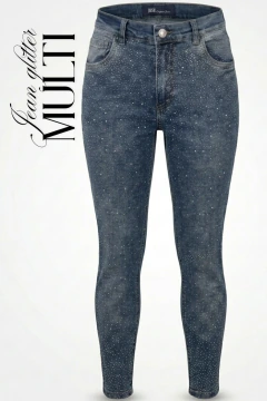 JEAN ELAST. GLITTER MULTI - comprar online