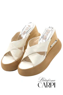PLATAFORMA CARPI BLANCO GLITTER en internet