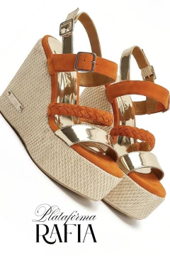 Plataforma SAND RAFIA NARANJA