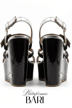 PLATAFORMA BARI NEGRO PLATA