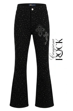 JEANS CRUZ ROCK Campana BLACK