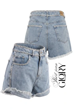 SHORT JEAN GLORY STRASS