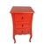 CRIADO MUDO QUADRADO 3 GAV VERMELHO - comprar online