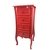 CRIADO MUDO QUADRADO 4 GAV VERMELHO - comprar online